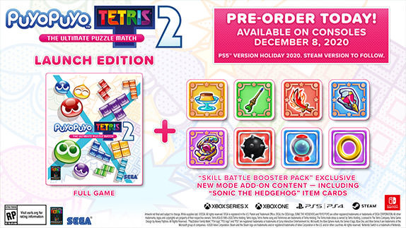 Puyo Puyo Tetris 2 announced for Xbox Series X, PlayStation 5, and current-gen consoles